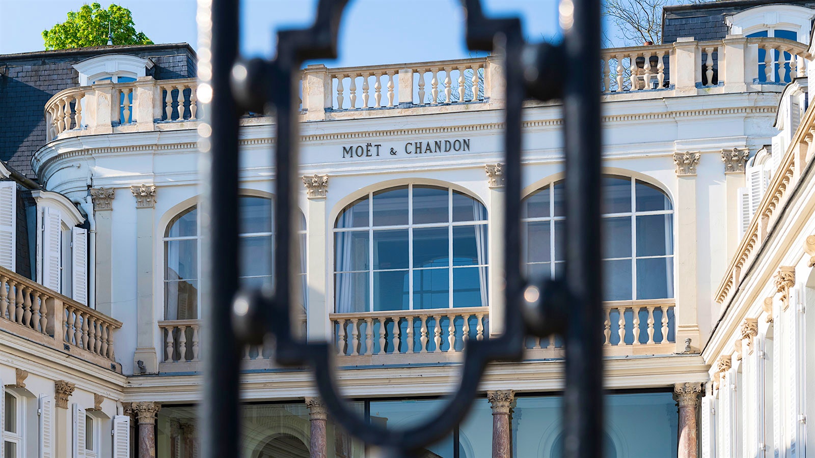 Möet & Chandon’s headquarters in Épernay.